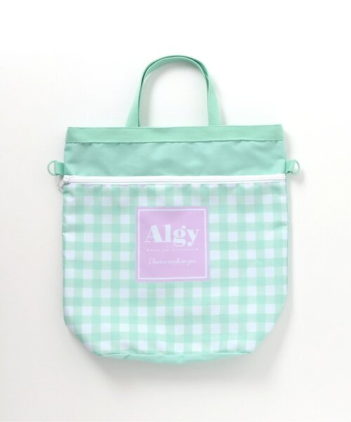 algy（アルジー）の「ALGYギンガム　３WAYリュック_撥水加工（バックパック/リュック・キッズ・ブラック/ミント・FREE）」の16枚目の写真