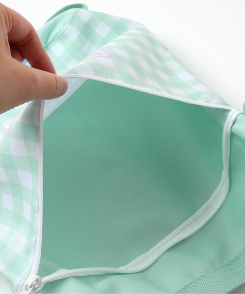 algy（アルジー）の「ALGYギンガム　３WAYリュック_撥水加工（バックパック/リュック・キッズ・ブラック/ミント・FREE）」の10枚目の写真