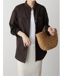 LA PEAU DE GEM | 【LA PEAU DE GEM】スエードオーバーシャツ(シャツ/ブラウス)