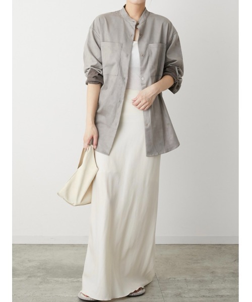 セール】【LA PEAU DE GEM】スエードオーバーシャツ（シャツ/ブラウス