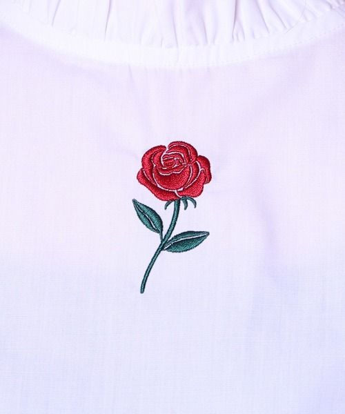 PairPair(ペアペア)の「ローズ刺繍ブラウス(シャツ/ブラウス・レディース・ブラック/オフホワイト・FREE)」の13枚目の写真