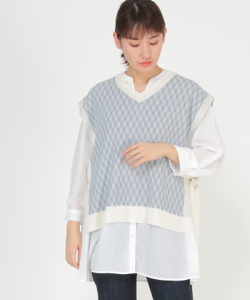 ikka（イッカ）の「【Sサイズ WEB限定】サイドリボンVネック