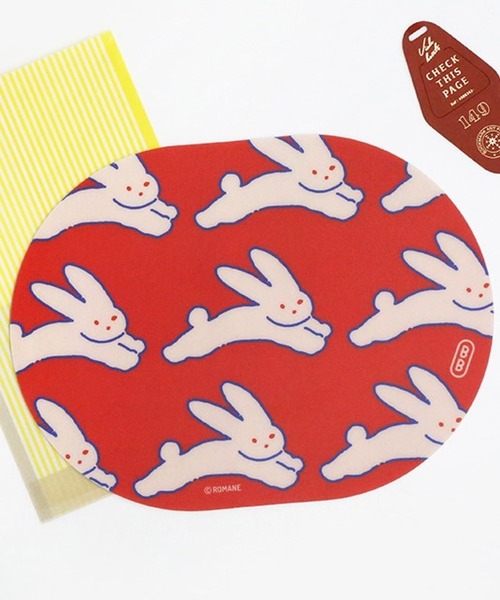 Brunch Brother(ブランチブラザー)の「Romane corp./BRUNCH BROTHER Desk pad 2271818(PCグッズ・レディース・ライトブルー/ライトベージュ/レッド/ベージュ・XX-SMALL)」の4枚目の写真