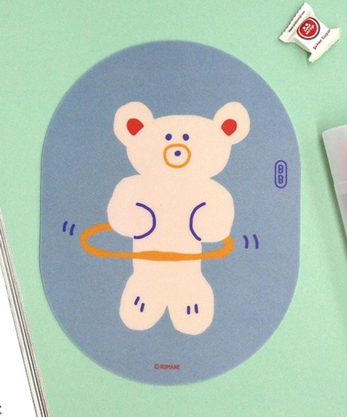 Brunch Brother(ブランチブラザー)の「Romane corp./BRUNCH BROTHER Desk pad 2271818(PCグッズ・レディース・ライトブルー/ライトベージュ/レッド/ベージュ・XX-SMALL)」の3枚目の写真