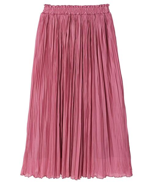 earth music&ecology（アースミュージックアンドエコロジー）の「ワッシャープリーツスカート*（スカート・レディース・チャコールグレー/ライトベージュ/ピンク系その他2・FREE）」の18枚目の写真