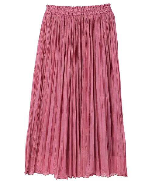 earth music&ecology（アースミュージックアンドエコロジー）の「ワッシャープリーツスカート*（スカート・レディース・チャコールグレー/ライトベージュ/ピンク系その他2・FREE）」の19枚目の写真