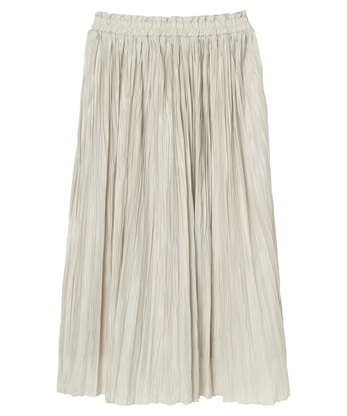 earth music&ecology（アースミュージックアンドエコロジー）の「ワッシャープリーツスカート*（スカート・レディース・チャコールグレー/ライトベージュ/ピンク系その他2・FREE）」の13枚目の写真