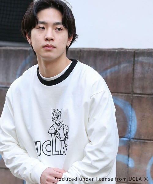 SENSE OF PLACE by URBAN RESEARCH（センスオブプレイスバイアーバンリサーチ）の「『ユニセックス』『別注』UCLAカレッジロゴロングTシャツ B（Tシャツ/カットソー・メンズ・ホワイト・MEDIUM/LARGE/X-LARGE）」の3枚目の写真