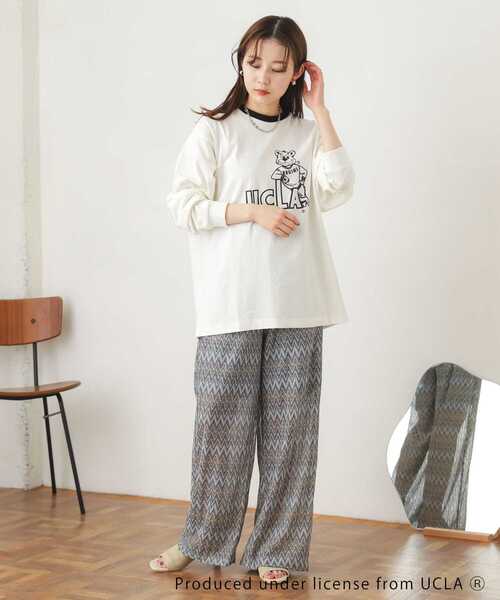 SENSE OF PLACE by URBAN RESEARCH（センスオブプレイスバイアーバンリサーチ）の「『ユニセックス』『別注』UCLAカレッジロゴロングTシャツ B（Tシャツ/カットソー・メンズ・ホワイト・MEDIUM/LARGE/X-LARGE）」の12枚目の写真