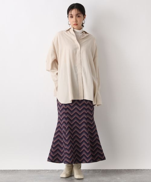 JEANASIS（ジーナシス）の「マルチガラジャガードマーメイドスカート/271050（スカート・レディース・パープル系その他/ベージュ系その他/ブルー系その他/グリーン系その他・SMALL/MEDIUM）」の17枚目の写真