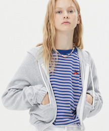 KIRSH SMALL CHERRY CROP TERRY ZIP UP JUMPER LS/キルシースモールチェリークロップテリージップアップジャンパー