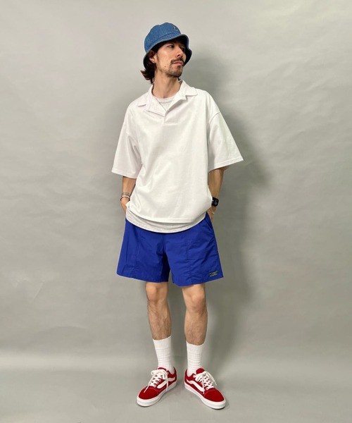 FREAK'S STORE（フリークスストア）の「WEB限定 ビッグシルエット マックスウェイト ポロシャツ/ヘビーウェイト/オーバーサイズポロ（ポロシャツ・メンズ・ダークグリーン/ネイビー/ブラック/グレイッシュベージュ/ホワイト/アッシュグレー・MEDIUM/LARGE/SMALL）」の7枚目の写真