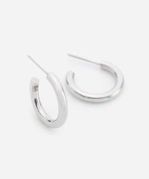 Vaya Con Dios(ヴァヤコンディオス)の「E153 stainless - Hoop pierce(pair)(ピアス(両耳用)・メンズ・シルバー/ゴールド/ブラック・FREE)」の2枚目の写真