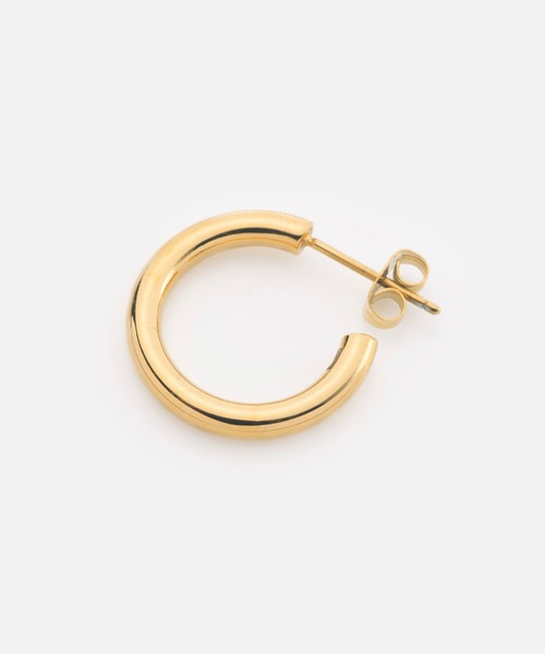 Vaya Con Dios(ヴァヤコンディオス)の「E153 stainless - Hoop pierce(pair)(ピアス(両耳用)・メンズ・シルバー/ゴールド/ブラック・FREE)」の8枚目の写真