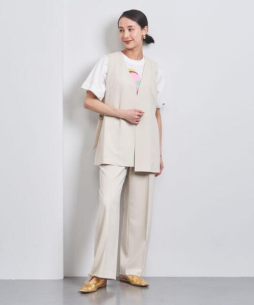 UNITED ARROWS（ユナイテッドアローズ）の「【WEB限定】＜UNITED ARROWS＞ストレート パンツ W（その他パンツ・レディース・ブラック/ナチュラル・40/38/36）」の6枚目の写真