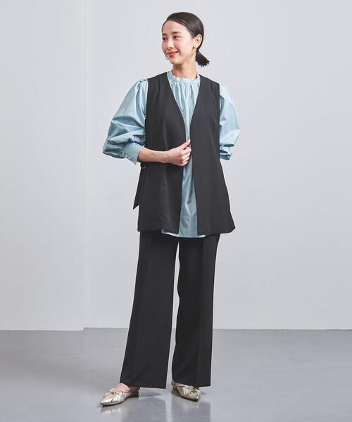 UNITED ARROWS（ユナイテッドアローズ）の「【WEB限定】＜UNITED ARROWS＞ストレート パンツ W（その他パンツ・レディース・ブラック/ナチュラル・40/38/36）」の9枚目の写真