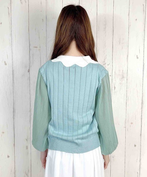 Clice de Paris(クリシェドゥパリス)の「K/異素材TOPS(その他トップス・レディース・ホワイト/ブルー・ONESIZE)」の6枚目の写真