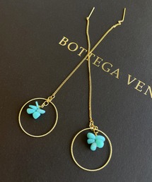Meli rich（メリーリッチ）の「ターコイズ＆ループピアス（ピアス（両耳用））」