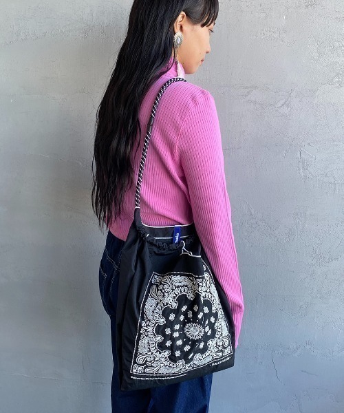 Ball&Chain（ボールアンドチェーン）の「[BALL&CHAIN/ボールアンドチェーン] BANDANA 刺繍デザインナイロントートバッグ（トートバッグ・レディース・ネイビー/ブラック・ONE SIZE）」の20枚目の写真