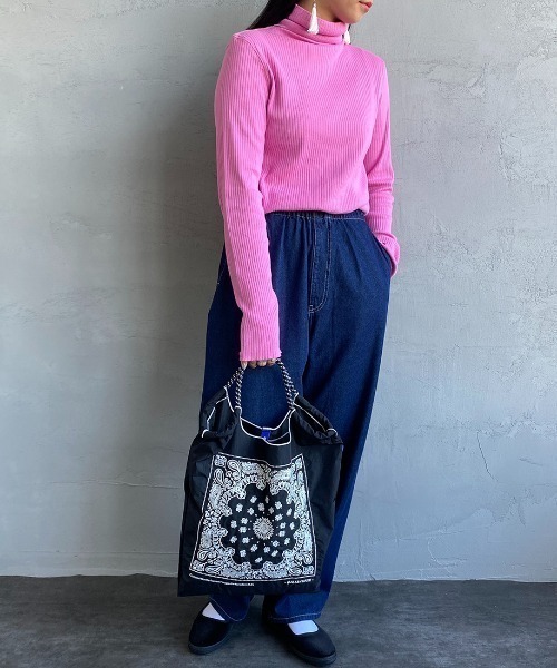 Ball&Chain（ボールアンドチェーン）の「[BALL&CHAIN/ボールアンドチェーン] BANDANA 刺繍デザインナイロントートバッグ（トートバッグ・レディース・ネイビー/ブラック・ONE SIZE）」の19枚目の写真