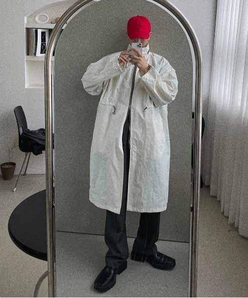 ロングローブコート 韓国 asclo ASCLO（エジュクロ）の「ASCLO シャドウガウンコート（チェスター