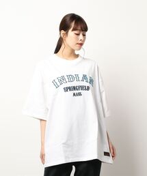 INDIAN（インディアン）の「★INDIAN★サテンロゴ　オーバーサイズTシャツ（Tシャツ/カットソー）」