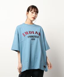INDIAN（インディアン）の「★INDIAN★サテンロゴ　オーバーサイズTシャツ（Tシャツ/カットソー）」