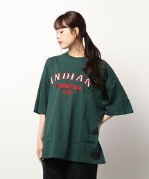 INDIAN（インディアン）の「★INDIAN★サテンロゴ　オーバーサイズTシャツ（Tシャツ/カットソー）」
