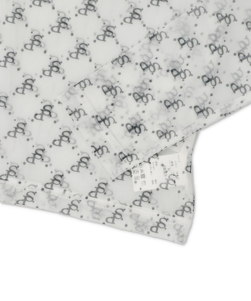 SPINNS(スピンズ)の「モノグラムシアータートルネックカットソー(Tシャツ/カットソー・レディース・ホワイト×ブラック/ブラック×ホワイト/グリーン系その他/ブラウン系その他・ONESIZE)」の12枚目の写真