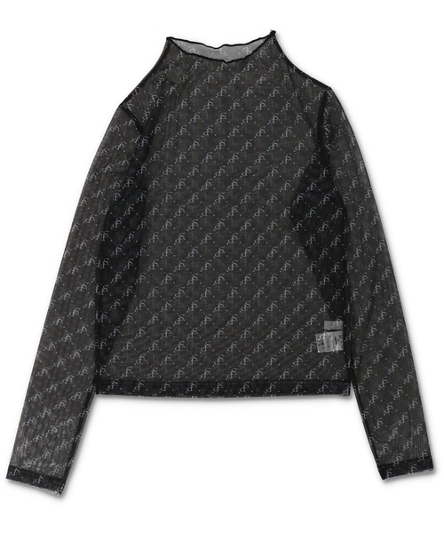 SPINNS(スピンズ)の「モノグラムシアータートルネックカットソー(Tシャツ/カットソー・レディース・ホワイト×ブラック/ブラック×ホワイト/グリーン系その他/ブラウン系その他・ONESIZE)」の20枚目の写真