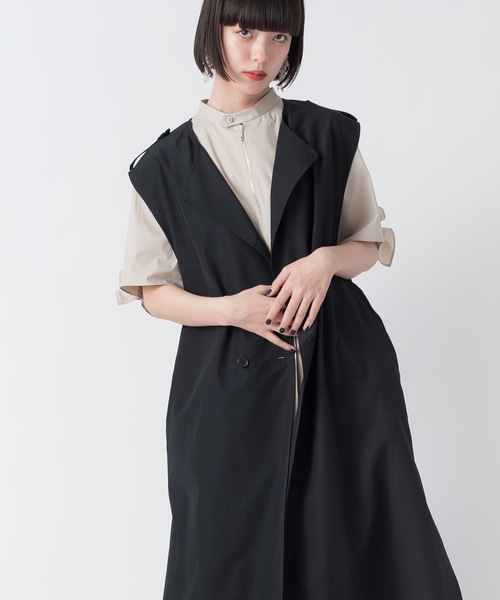 La SRIC（ラスリック）の「La SRIC / ロングトレンチジレ（その他アウター・レディース・ベージュ/ブラック・38）」の13枚目の写真