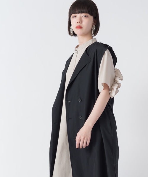 La SRIC（ラスリック）の「La SRIC / ロングトレンチジレ（その他アウター・レディース・ベージュ/ブラック・38）」の15枚目の写真