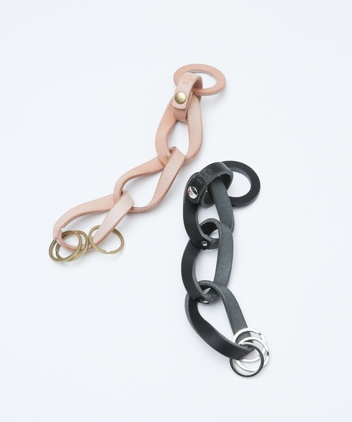 20/80(テゥエンティーエイティー)の「【20/80】トゥエンティーエイティー/TOCHIGI LEATHER KIHEI TYPE KEY CHAIN(キーケース/キーアクセサリー・レディース・ブラック/タン・FREE)」の6枚目の写真