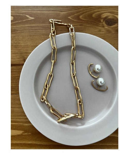 COLOR TOKYO ACCESSORIES（カラートウキョウアクセサリー）の「ニュアンススクエアチェーンネックレス（ネックレス・レディース・Silver/GOLD ・FREE）」の8枚目の写真