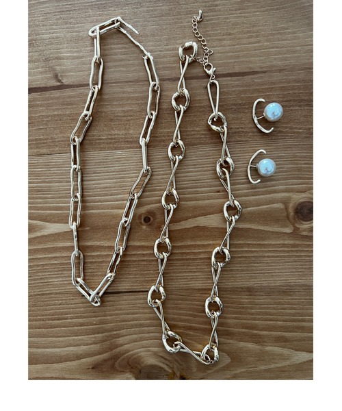 COLOR TOKYO ACCESSORIES（カラートウキョウアクセサリー）の「ニュアンススクエアチェーンネックレス（ネックレス・レディース・Silver/GOLD ・FREE）」の9枚目の写真