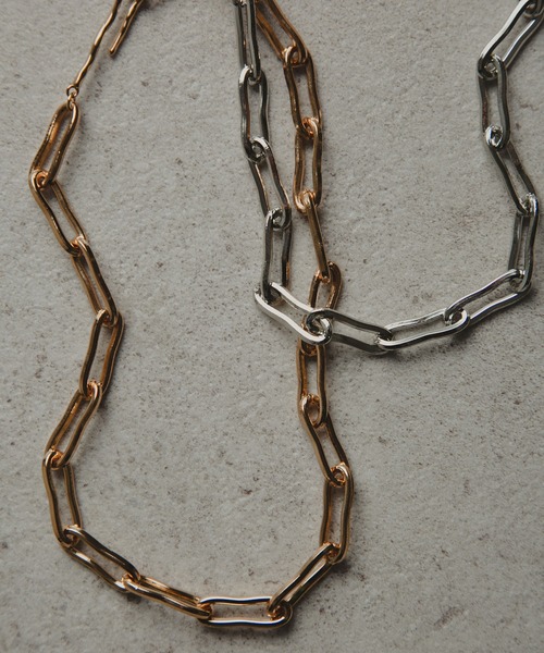 COLOR TOKYO ACCESSORIES（カラートウキョウアクセサリー）の「ニュアンススクエアチェーンネックレス（ネックレス・レディース・Silver/GOLD ・FREE）」の18枚目の写真