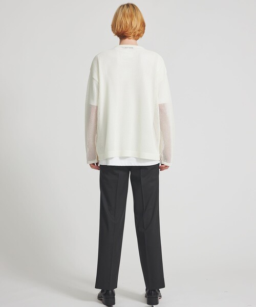 CODE YARN MESH L/S KNIT（ニット/セーター）｜LiNoH（リノー