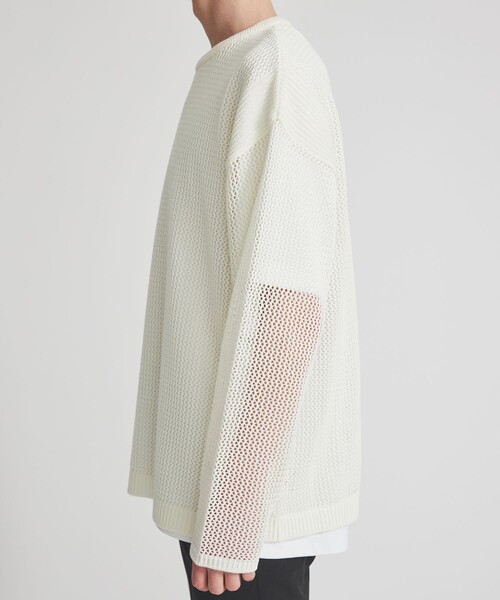 CODE YARN MESH L/S KNIT（ニット/セーター）｜LiNoH（リノー