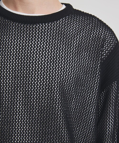 CODE YARN MESH L/S KNIT（ニット/セーター）｜LiNoH（リノー