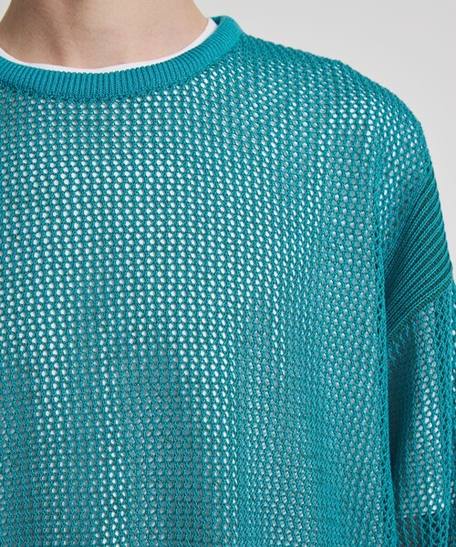 CODE YARN MESH L/S KNIT（ニット/セーター）｜LiNoH（リノー