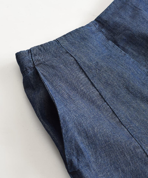 zootie（ズーティー）の「アビーベーシックライトデニム［マキシフレアスカート］（デニムスカート・レディース・ブラック/ネイビー・M）」の10枚目の写真