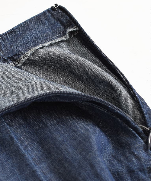 zootie（ズーティー）の「アビーベーシックライトデニム［マキシフレアスカート］（デニムスカート・レディース・ブラック/ネイビー・M）」の11枚目の写真