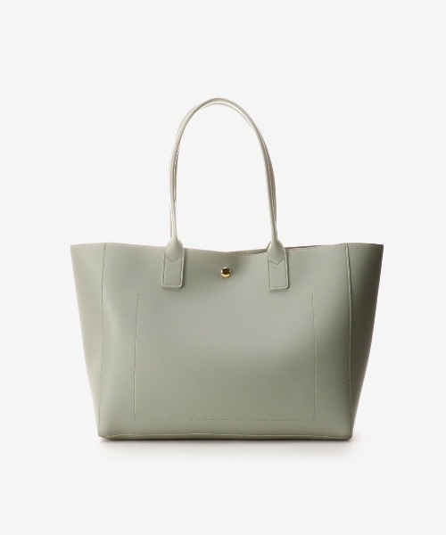 & chouette（アンドシュエット）の「フロントポケット A4対応トート（トートバッグ・レディース・グレイッシュベージュ/ブラック/グレー/ライトグレー/ベージュ/ミント・FREE）」の13枚目の写真