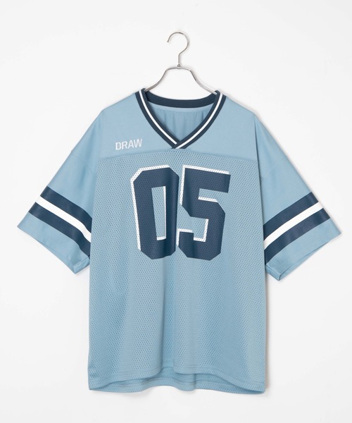 WEGO(ウィゴー)の「WEGO/ラインリブBIGメッシュT(Tシャツ/カットソー・レディース・ホワイト/サックスブルー・FREE)」の7枚目の写真