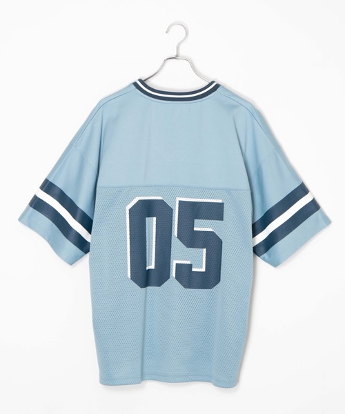 WEGO(ウィゴー)の「WEGO/ラインリブBIGメッシュT(Tシャツ/カットソー・レディース・ホワイト/サックスブルー・FREE)」の8枚目の写真