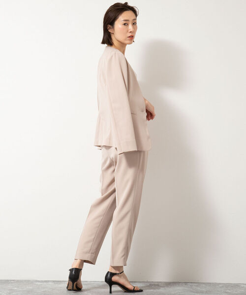 NOLLEY’S(ノーリーズ)の「ウォッシャブル2WAYストレッチテーパードパンツ(その他パンツ・レディース・ベージュ/ネイビー/ベビーピンク・36/40/38)」の5枚目の写真