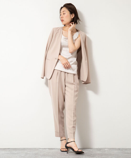 NOLLEY’S(ノーリーズ)の「ウォッシャブル2WAYストレッチテーパードパンツ(その他パンツ・レディース・ベージュ/ネイビー/ベビーピンク・36/40/38)」の22枚目の写真