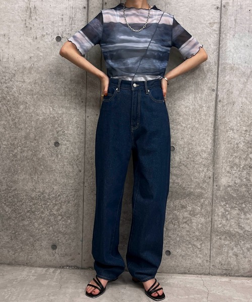 byYOUANCE（バイユアンス）の「シアーメロウプリントT（Tシャツ/カットソー・レディース・ブラック系その他/アニマル/オレンジ系その他/ブルー系その他/その他1/その他2/その他3・FREE）」の19枚目の写真