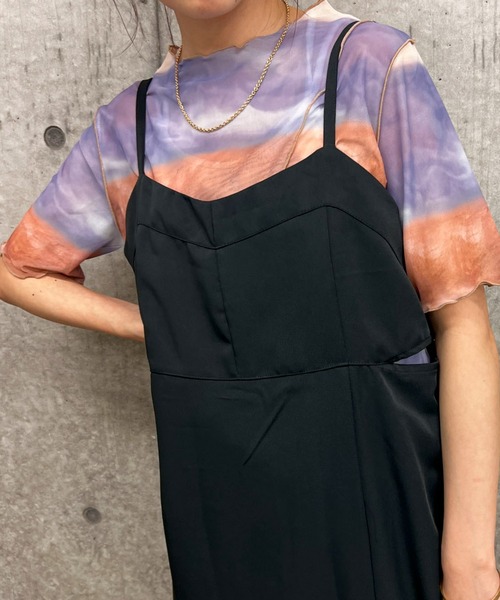 byYOUANCE（バイユアンス）の「シアーメロウプリントT（Tシャツ/カットソー・レディース・ブラック系その他/アニマル/オレンジ系その他/ブルー系その他/その他1/その他2/その他3・FREE）」の9枚目の写真