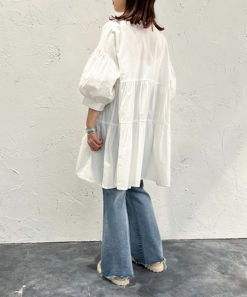 apres jour mignon(アプレジュールミニョン)の「ティアードブラウス【ZOZOTOWN限定アイテム】(シャツ/ブラウス・レディース・オフホワイト/ブラック/ミント・X-LARGE/フリー)」の22枚目の写真
